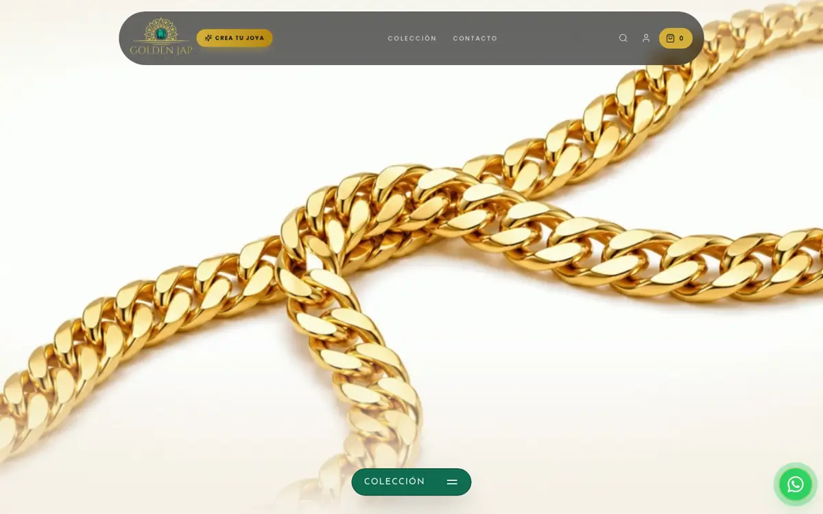 Web de joyería en Colombia hecha por ITERIA